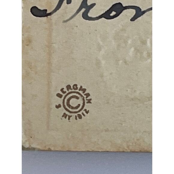 Antique 1919 Ephemera Postcard New Year Wishes Dutch Girl Boy Humor E Bergman - Picture 7 of 7